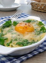 soufflede spanac cu ou si cascaval