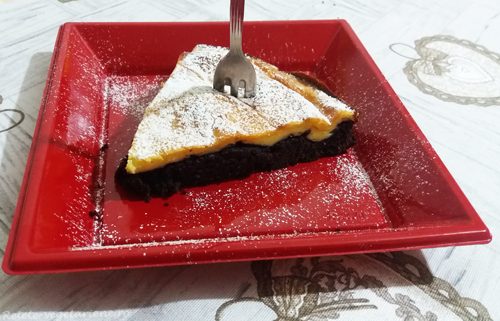 Prajitura cu cacao si branza dulce