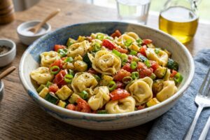 Salata de tortellini cu dovlecei