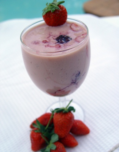 smoothie de fructe cu inghetata