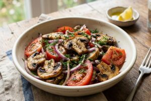Salata de ciuperci fara maioneza