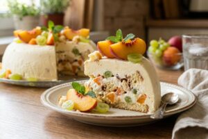 Tort de inghetata cu fructe