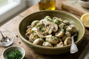Salata simpla de ciuperci