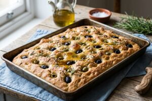 Focaccia cu masline