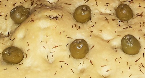 focaccia cu masline