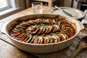 Ratatouille mancare de legume la cuptor